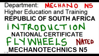 Mechanotechnics N5 Flywheels Introduction mathszoneafricanmotives MathsZoneTV [upl. by Jezabella689]