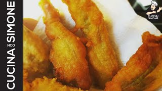 Fiori fritti con pastella croccante [upl. by Nrehtak]