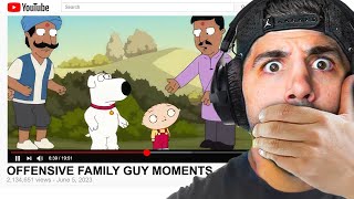 Family Guy Offensive Moments Reaction [upl. by Ayotahc]