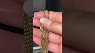 Contemporary 9ct Yellow Gold Italian Flat Curblink Chain  60cm [upl. by Georg]