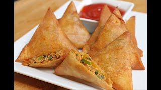 Easy Chicken Samosa Recipe  Iftar Recipe [upl. by Cynara248]