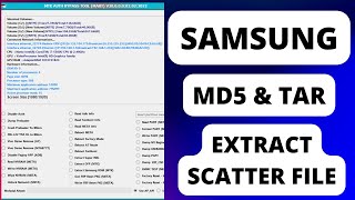 How to Convert Samsung Firmware tar or md5 to Scatter Firmware Free Tool [upl. by Jamnes]