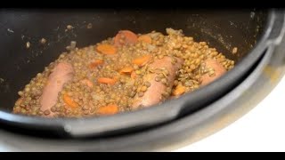 Saucisses lentilles au cookeo [upl. by Lacagnia]