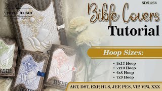 SDS1256 In the Hoop Bible Covers [upl. by Roxane]