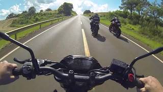 GSX S750 vs SRAD 750  MT07 vs ER6N  Qual anda mais [upl. by Ariom]