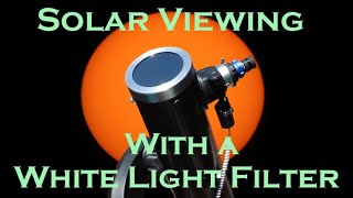 Solar Viewing setup for SLT130 Telescope amp solar filter [upl. by Lavella]