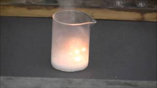 Sodium metal reacting with concentrated hydrochloric acid [upl. by Jocko]