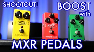 BOOST SHOOTOUT  MXR Distortion  vs Distortion III vs GTOD [upl. by Kcirdled291]