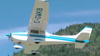 Cessna 172 Landing and Takeoff [upl. by Enelie]