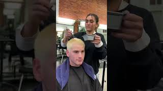 Watch me bleach buzz buzzcut hair bleachandtone hairstylist buzz lucyseitz [upl. by Aleck970]