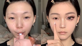 Douyin makeup ✨full tutorial  step by step make up ❄️ [upl. by Lenno597]