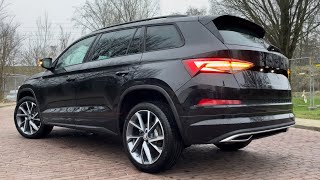 Skoda NEW Kodiaq 2023 Sportline in 4K Black Magic Metal 20 Inch Vega Walk around amp detail inside [upl. by Naryk489]