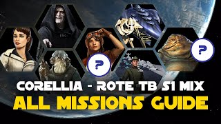 Corellia S1  Qira EP Mara Admiral Raddus Mix CM Fleet Guide Rise of the Empire ROTE TB P1 SWGOH [upl. by Nednarb83]