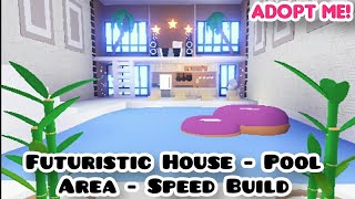 Adopt Me Futuristic House POOL AREA Design Ideas amp Buildings Hacks Part 1  Donuts Bloxy [upl. by Gillette]