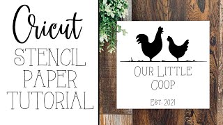 Cricut Tutorial How to use Stencil Paper [upl. by Teague]