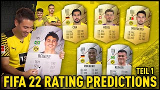 quot26 Thats very hardquot  FIFA22 Rating Prediction with Guerreiro Moukoko amp Co  BVB x eFootball [upl. by Oirobil]