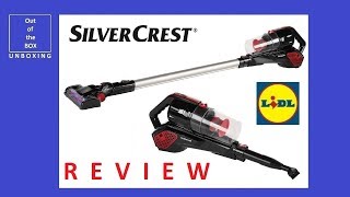 SilverCrest Cordless HandHeld And Upright Vacuum Cleaner SHAZ 216 B2 REVIEW Lidl 13 ECO 2400 mAh [upl. by Norreg]