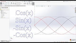 Graph of Sinx Cosx Functions SolidWorks [upl. by Hairym]