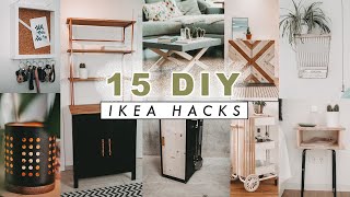 15 DIY Ikea Hacks  Upcycling Ideen im BohoScandi Look  einfach und schnell  EASY ALEX [upl. by Yeniffit]