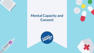 Professional Values in Nursing  Mental Capacity and Consent [upl. by Maffei]