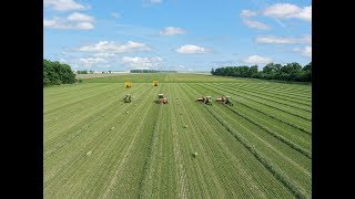 Making Horse Hay in Small Square Bales [upl. by Grosberg669]