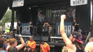 Wage War  Intro  Alive Warped Tour 2016 [upl. by Ahserak]