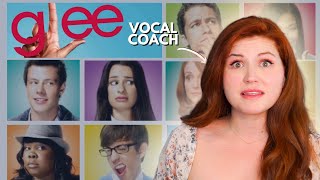 Vocal coach reacts to GLEE [upl. by Yanel]