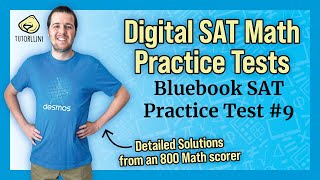 Digital SAT Math  Practice Test 9 [upl. by Trimmer501]