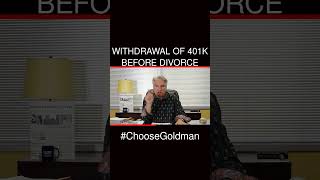 Withdrawal of 401k Before Divorce [upl. by Erodavlas]