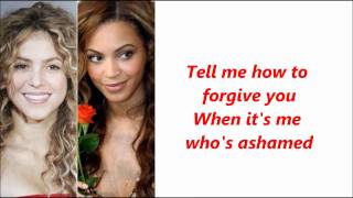 Beyonce ft shakira beautiful liar lyrics [upl. by Erdei590]