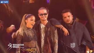 J Balvin e Anitta  Machika amp Downtown Premio Lo Nuestro 2018 COMPLETO [upl. by Adnorrehs704]