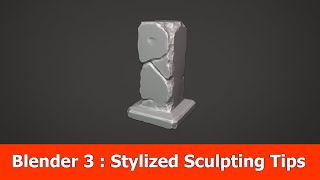 Blender 3 Stylized Sculpting Tutorial [upl. by Anelleh691]