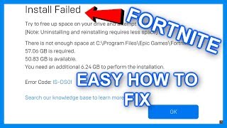 PCHOW TO FIX FORTNITE ERROR INSTALLED FAILED UPDATE 2019 [upl. by Niamert]