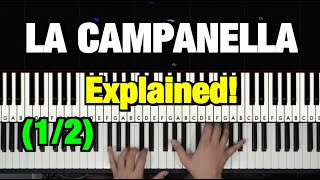 HOW TO PLAY  LISZT  LA CAMPANELLA PIANO TUTORIAL LESSON Part 1 of 2 [upl. by Eiroj905]