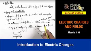 Class 12 Physics  Electrostatics  1 Electric Field amp Charges  For JEE amp NEET [upl. by Sanburn]