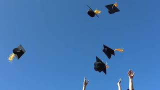 tossing graduation caps slow motion Graduación video [upl. by Lledraw]