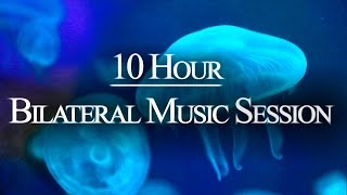 10 HR Dark Screen  Bilateral Music  Release Stress Anxiety PTSD  EMDR Brainspotting [upl. by Archy]