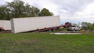 Build A Roof Between 2 Shipping Containers  Episode 1 [upl. by Erlinna]