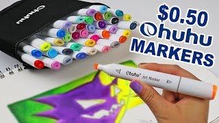 The BEST CHEAP MARKERS to END ALL CHEAP MARKERS Ohuhu Review [upl. by Amzu]