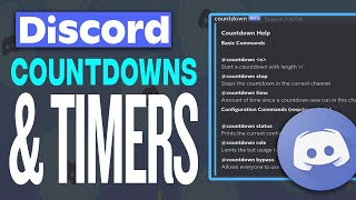 How To Set LIVE Timers And Countdowns On Discord [upl. by Westlund]