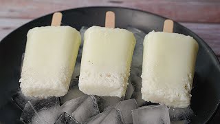 Coconut Popsicles Recipe  90s Kids Favorite Coconut Ice Cream  Yummy [upl. by Patnode]