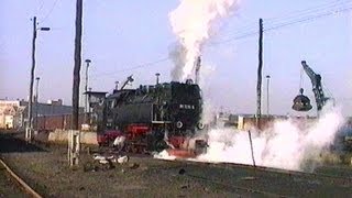 Deutsche Reichsbahn 1991  Harzquerbahn in Nordhausen  Harzer Schmalspurbahnen  HSB [upl. by Huppert211]