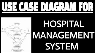 Use case diagram for hospital management system using staruml  Software engineering [upl. by Ohara]