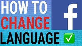 How To Change Facebook Language On iPhone  iPad [upl. by Akinohs]