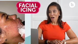 Dermatologist Reacts to Face Icing [upl. by Yesdnil]