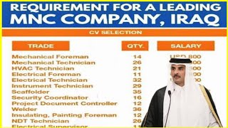 IRAQ 🇮🇶 JOBS 2024 ∆ DIRECT CV SELECTION ∆ AFTET VIDA PAYMENT ∆ FRESHET ALSO APPLY ∆ JOBS IN IRAQ [upl. by Ruthie]