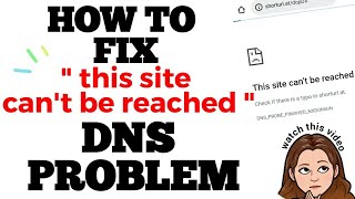 FIX THIS SITE CANT BE REACHED  DNS PROBLEM  ANDROID PHONE [upl. by Aric437]