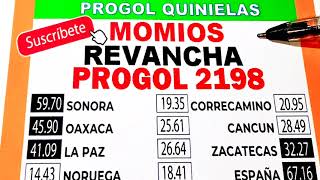 Momios Revancha Progol 2198  Progol 2198 Momios  Progol 2198 Momios  progol2198  progol2199 [upl. by Saihtam]