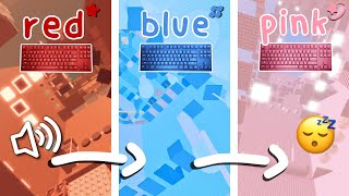 asmr roblox 🌙 I SWITCH KEYBOARDS EVERY COLOR [upl. by Earb879]