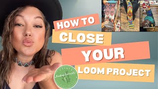 Tutorial How to finish loom beading How to close up or finish your ends after beading [upl. by Hgielanna]